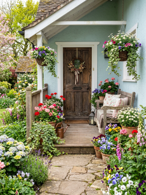 Colorful Cottage Porch