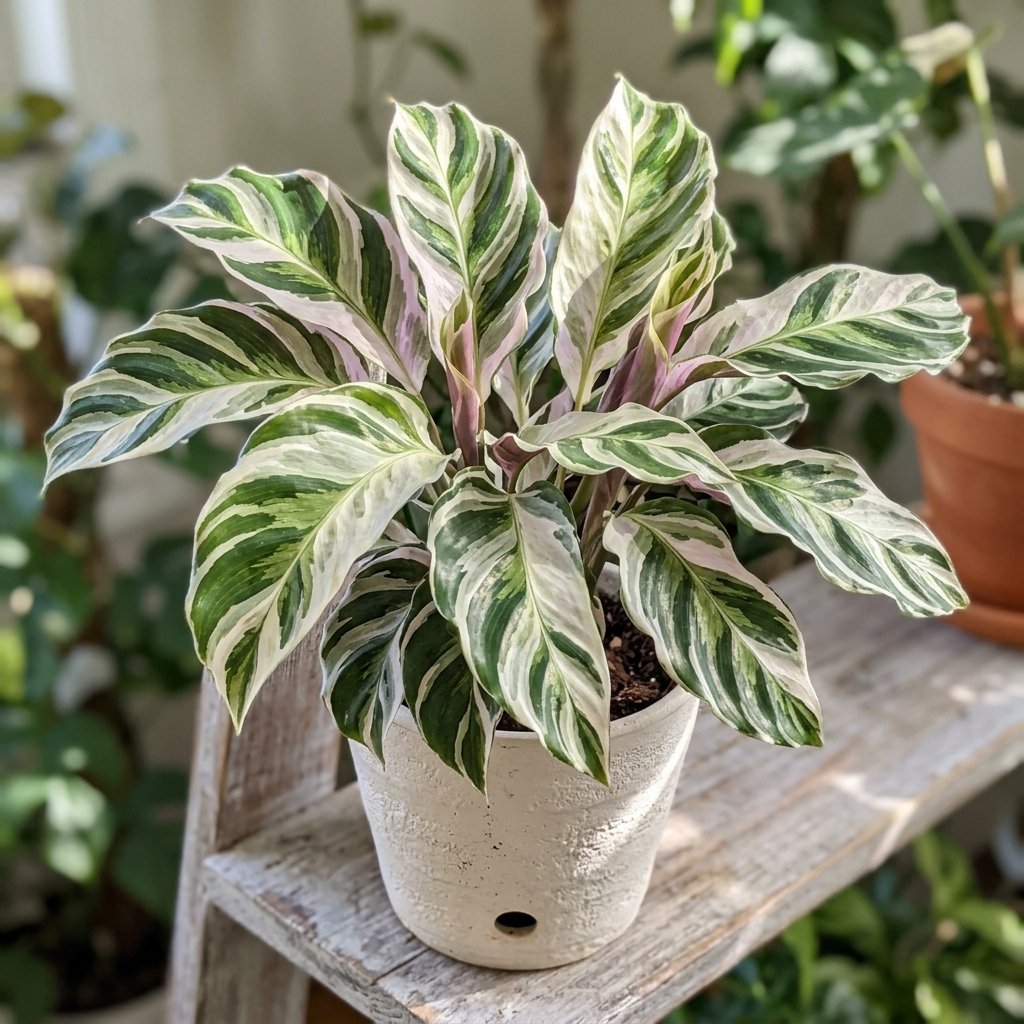 Calathea 'White Fusion'