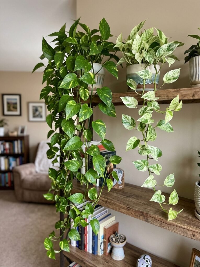 Pothos trailing growth houseplant