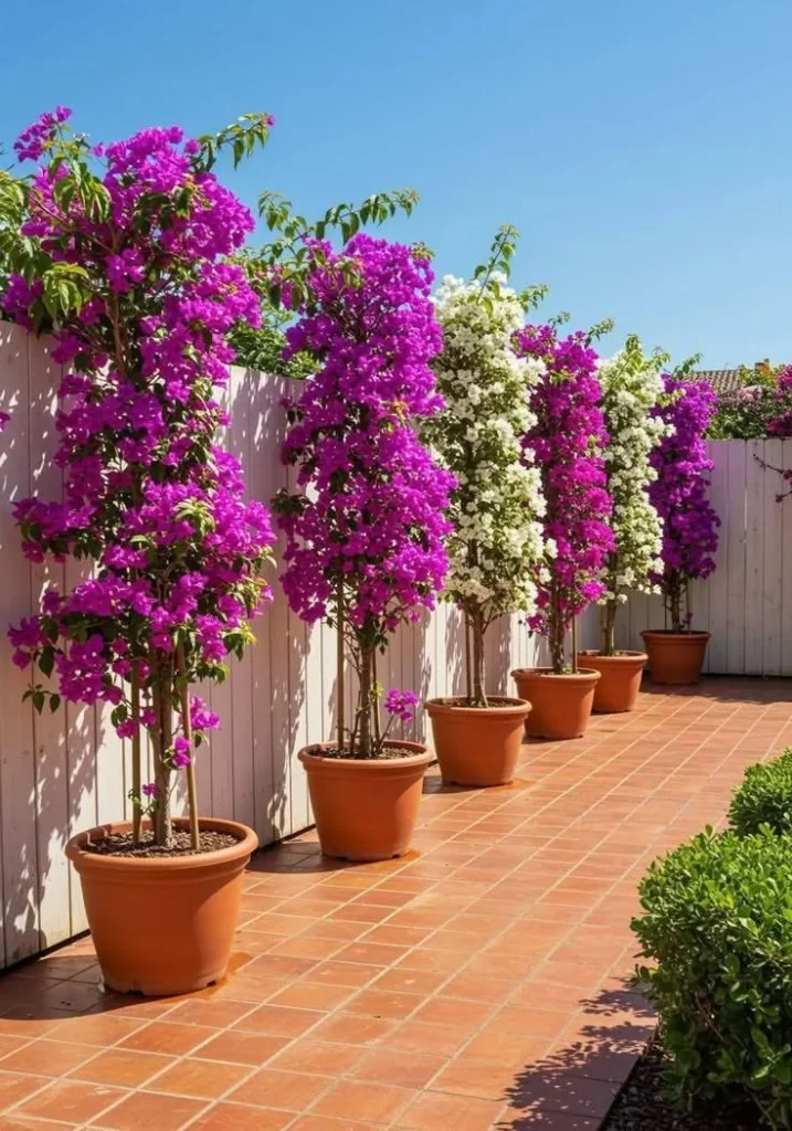 bougainvillea in pots